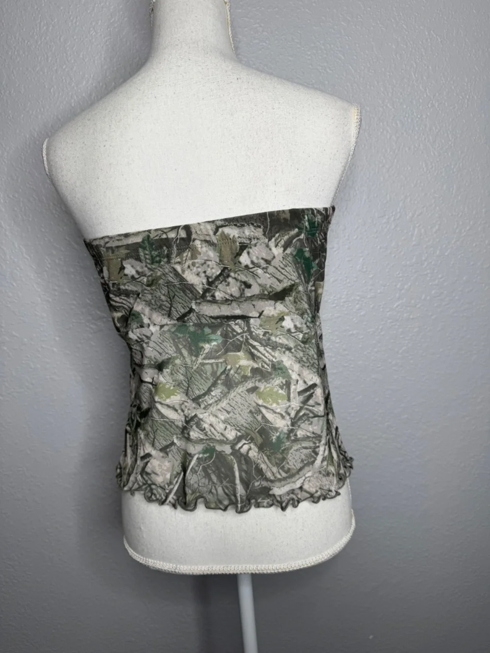 Rebellious Dreamer‎ XL camouflage strapless ruching top